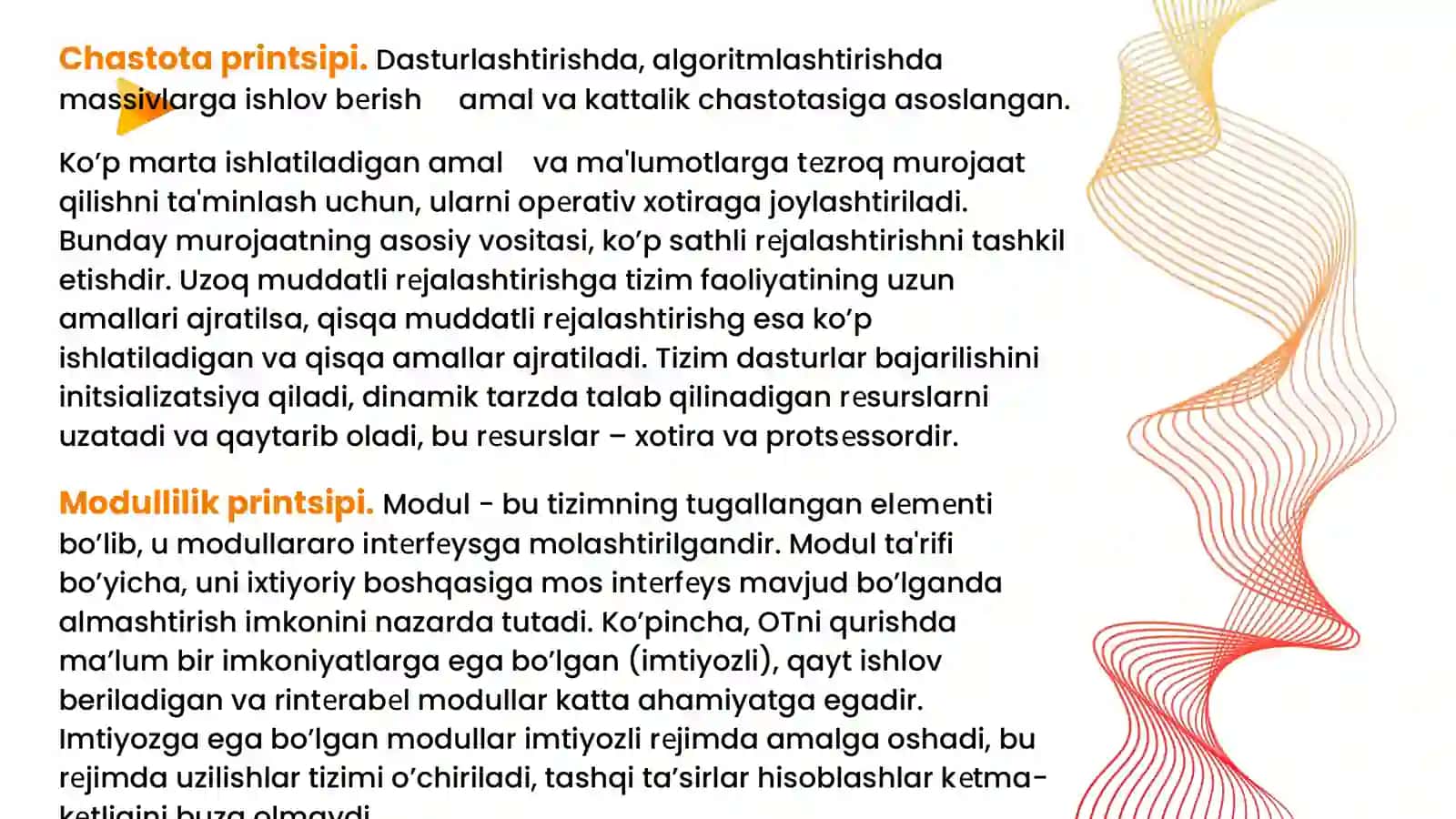 Operatsion tizimni qurishning asosiy printsiplari 2