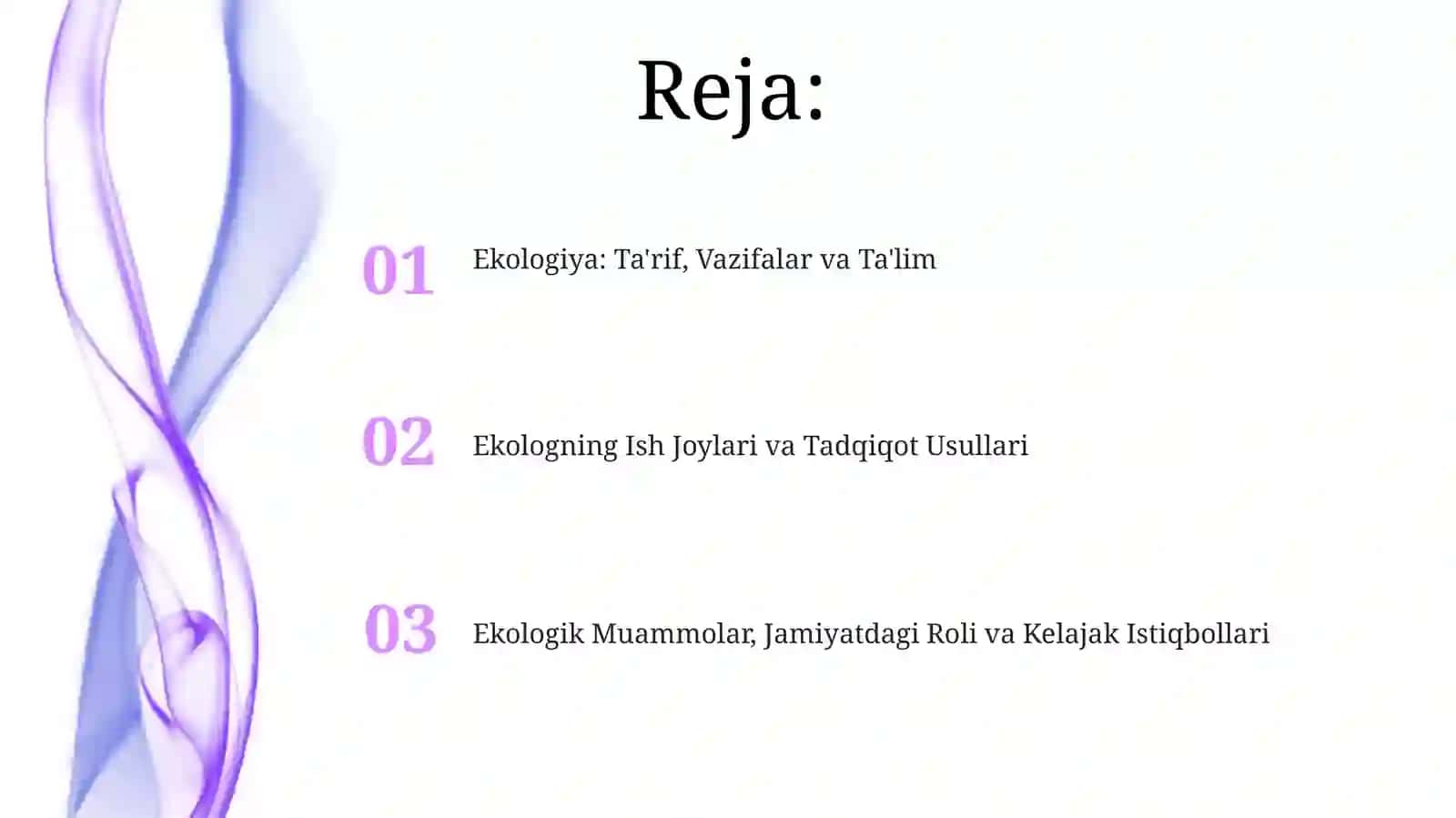 Ekologiya kasbi haqida 2