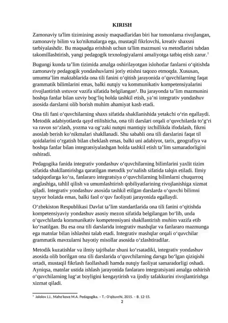 Ona tili darslarida integrativ mashqlarni tashkil qilish 2