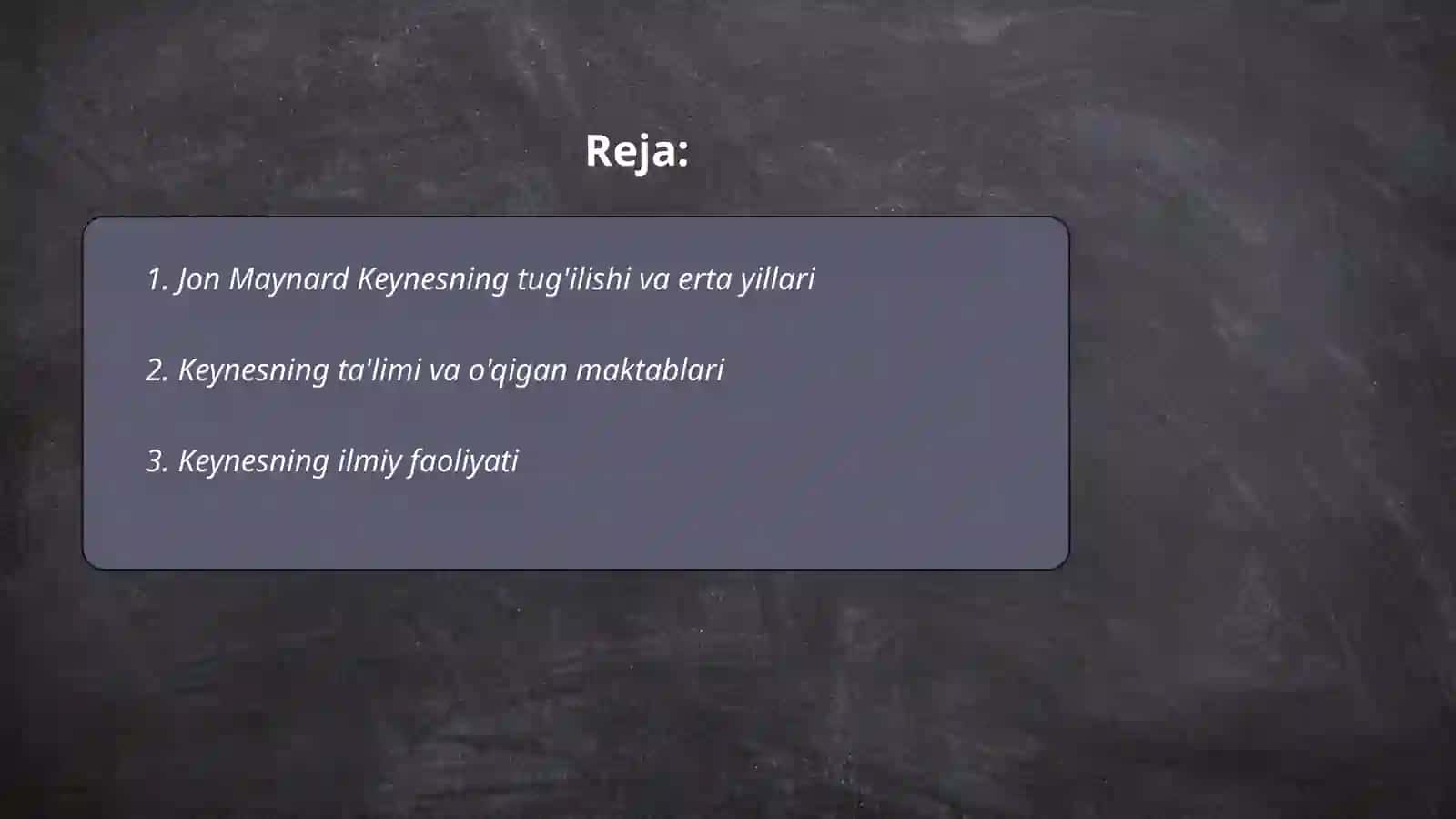 Jon Meynard Keyns hayoti va ijodi 2