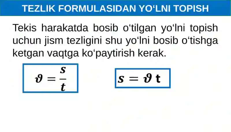 TO‘G‘RI CHIZIQLI TEKIS HARAKATNING GRAFIK TASVIRI 2