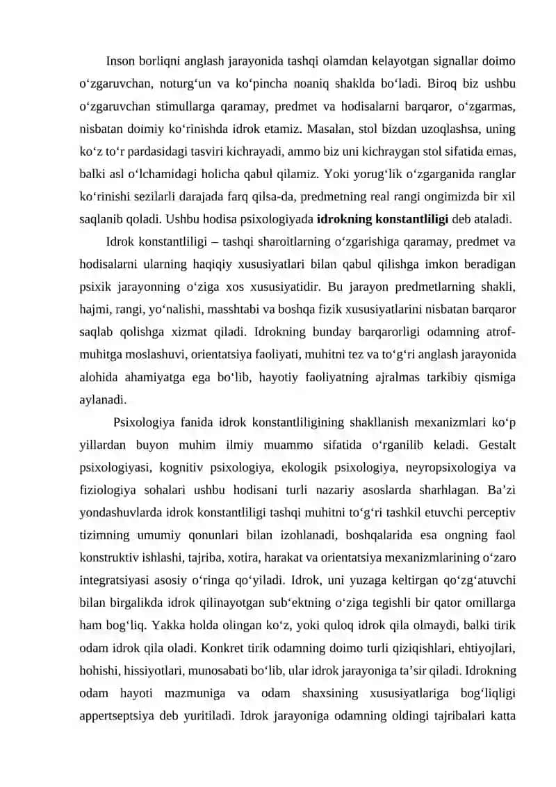 Idrok Haqida Tushuncha 2