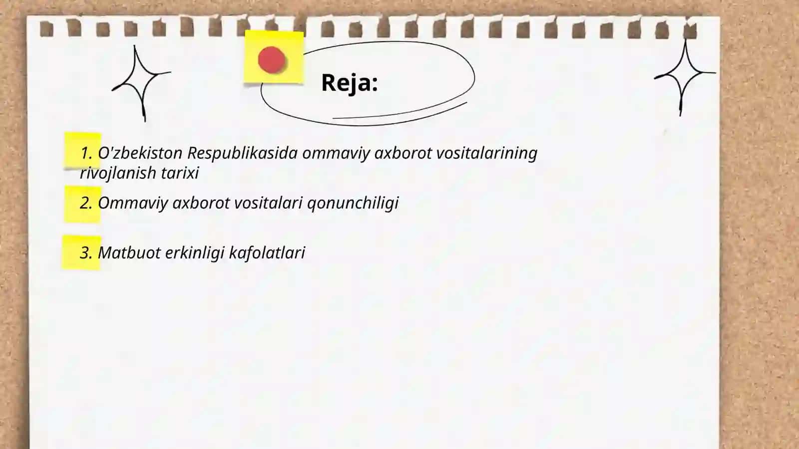 O'zbekiston Respublikasida ommaviy axborot vositalarining rivojlanish tarixi 2