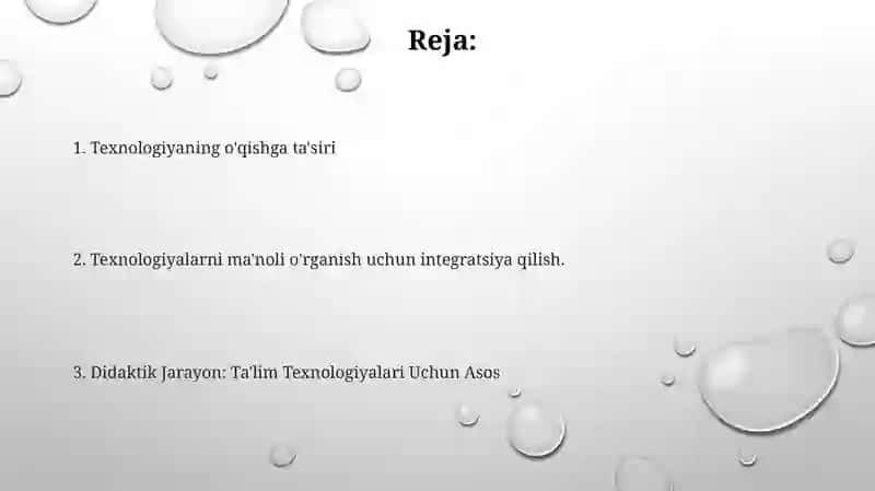 Didaktik jarayon-pedagogik texnologiyaning asosiy omili 2