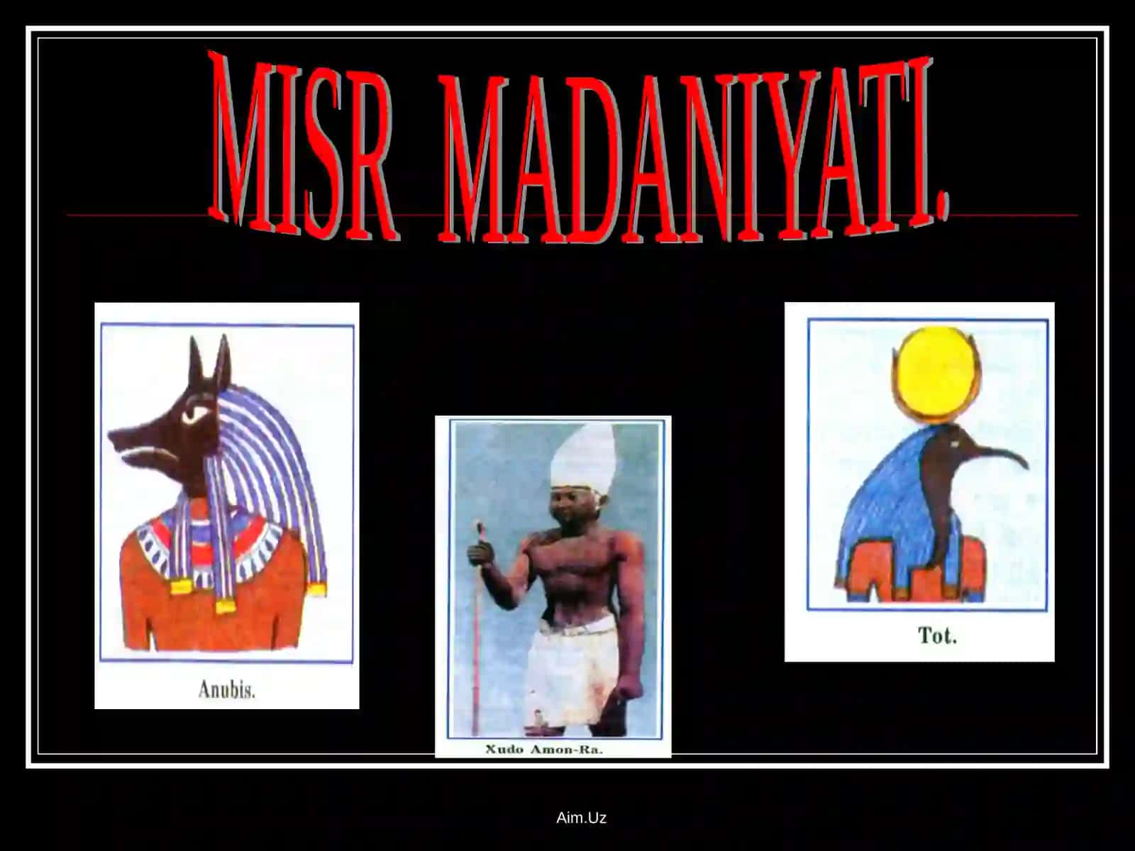 MISR MADANIYATI. PIRAMIDALAR VA DAHMALAR 2