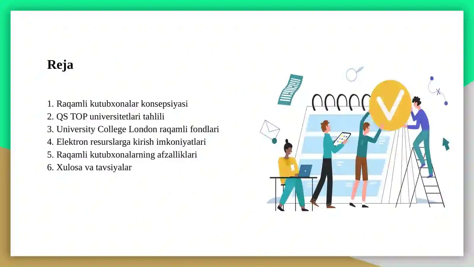Raqamli kutubxonalar konsepsiyasi 2