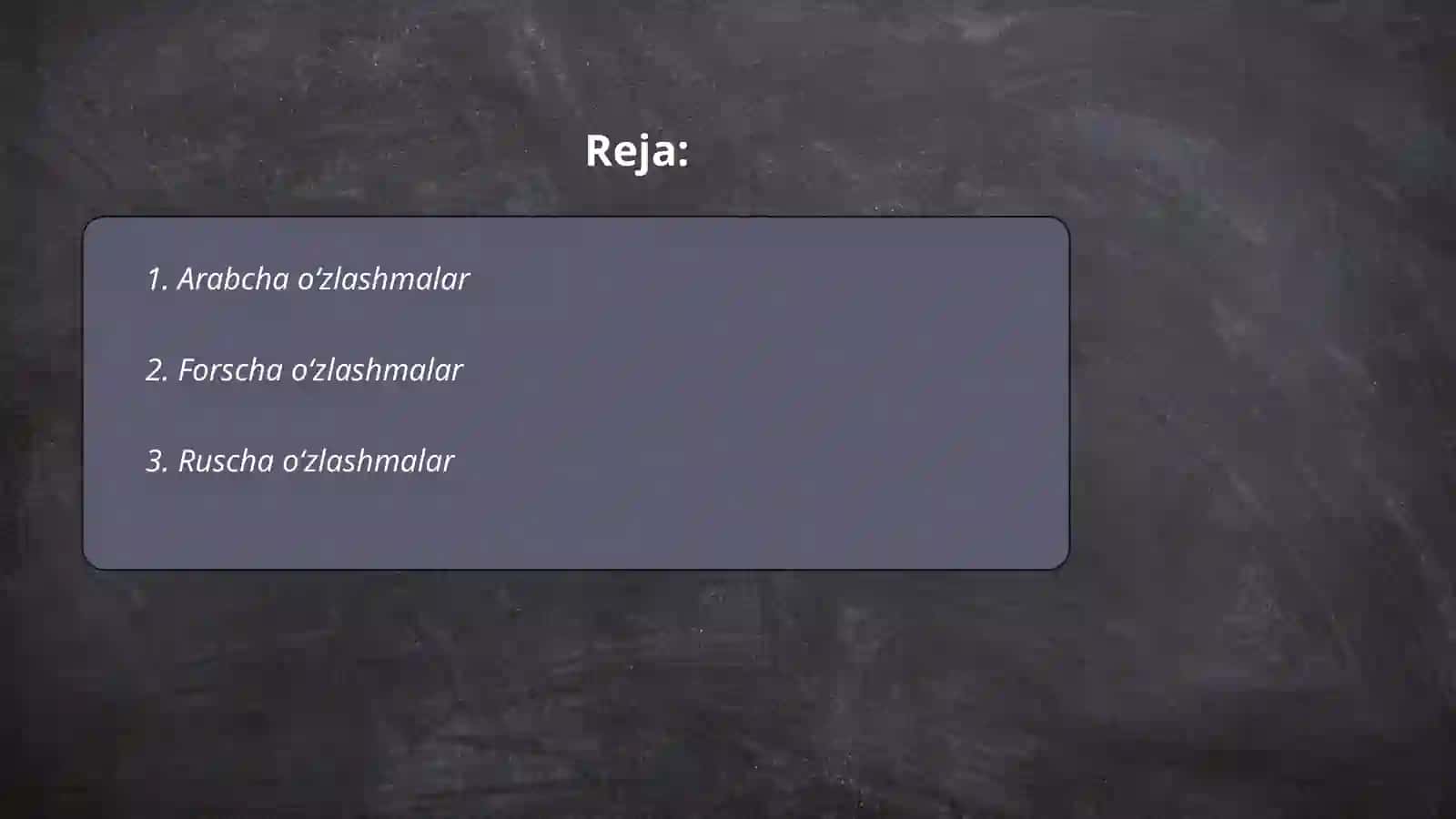 Oʻzbek tili leksikasi da oʻzlashgan qatlam 2
