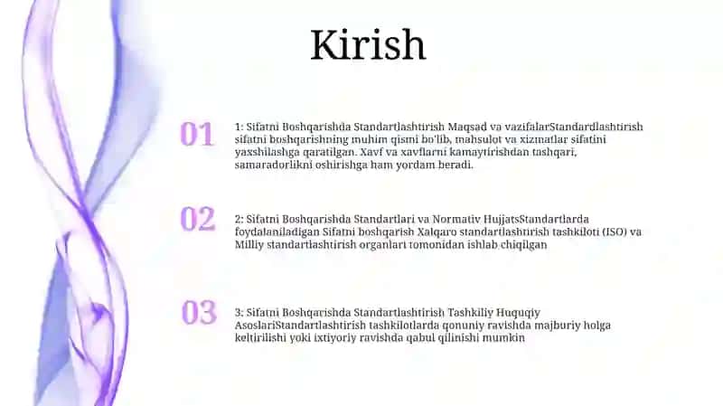 Sifatni Boshqarishda Standartlashtirishning Tashkiliy Huquqiy Asoslari 2