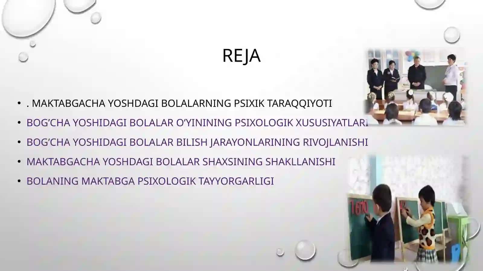 MAKTABGACHA YOSH DAVRIDA PSIXIK RIVOJLANISH XUSUSIYATLARI 2