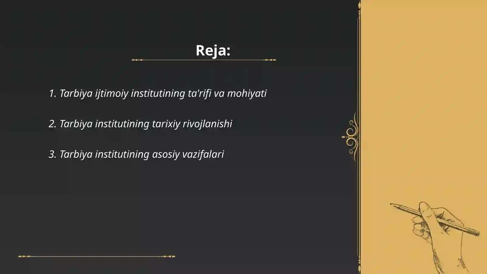 Tarbiya ijtimoiy institut sifatida 2