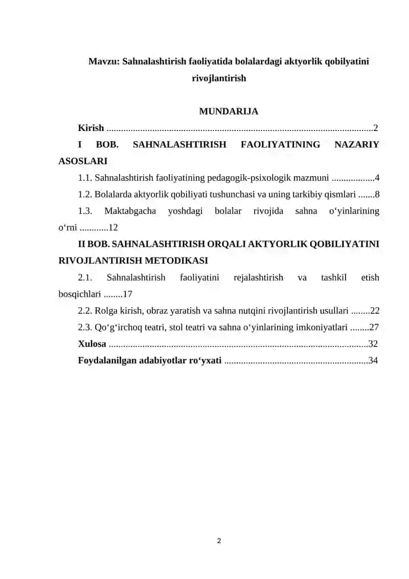 Sahnalashtirish faoliyatida bolalardagi aktyorlik qobilyatini rivojlantirish.docx 2