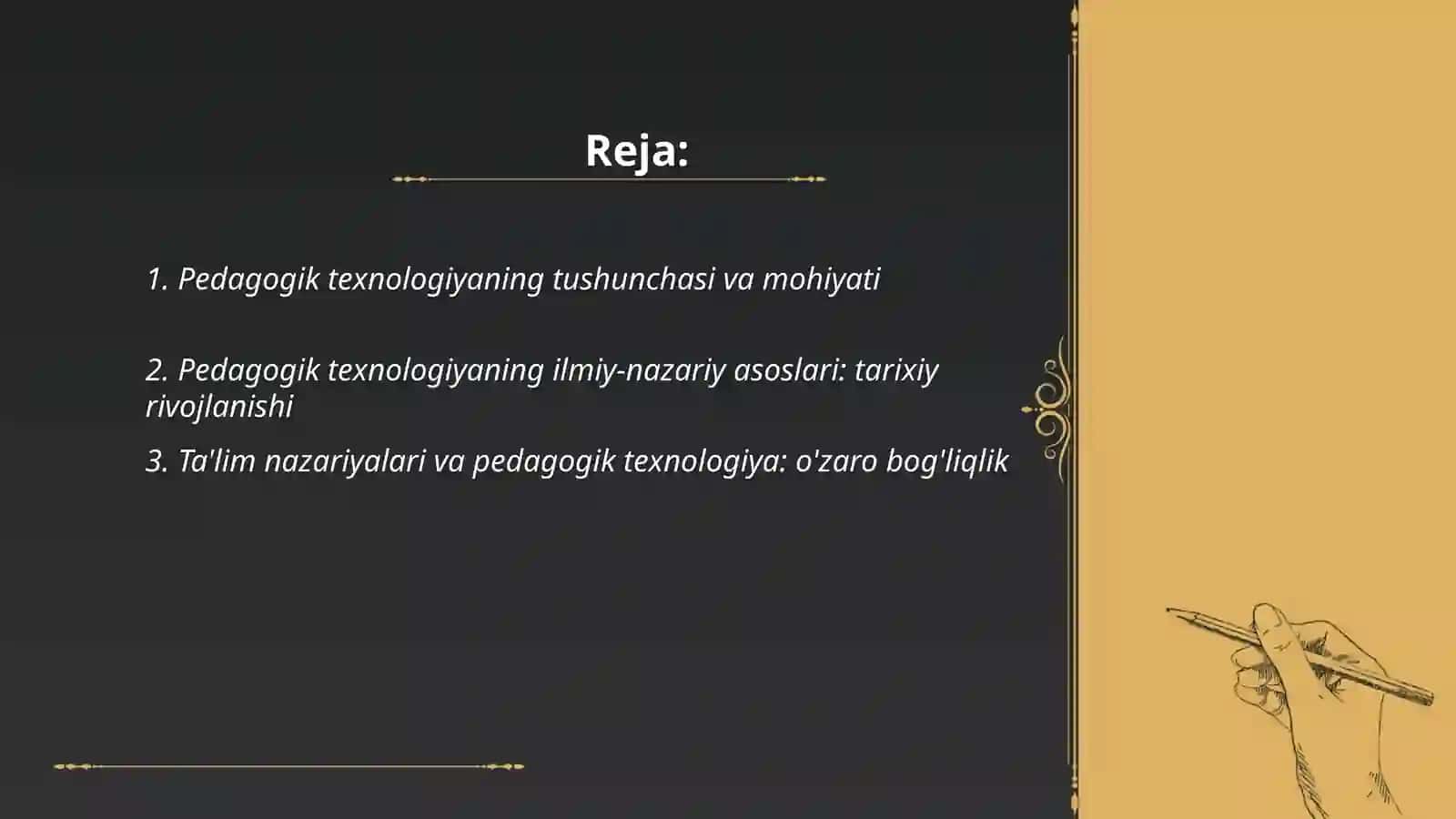 Pedagogik texnologiyaning ilmiy-nazariy asoslari 2