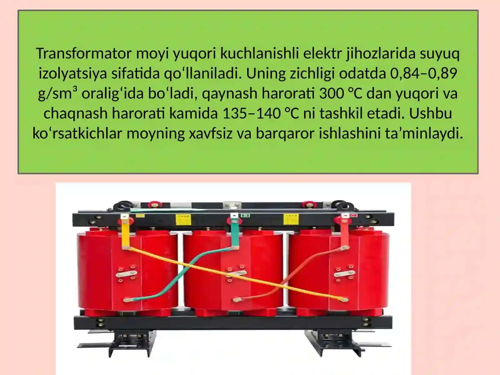 Transformator moyining elektr izolyatsion xususiyatlari va nazorat usullari 2