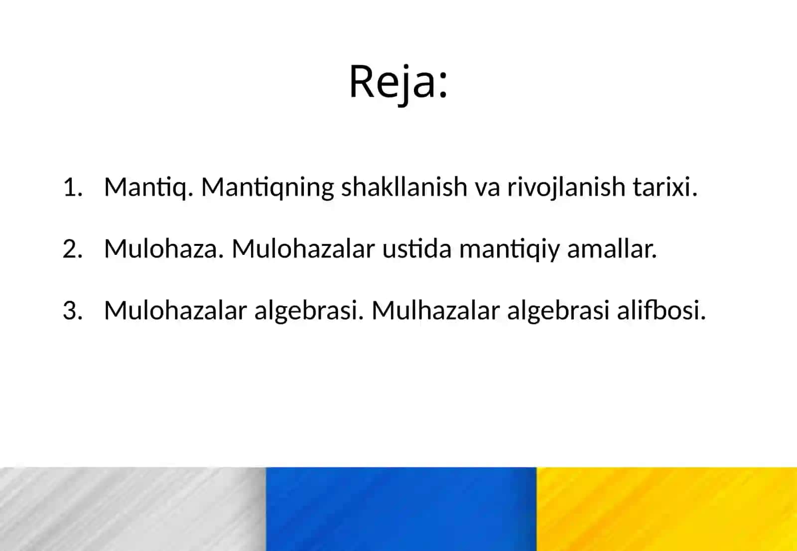 Matematik mantiq tarixi va uning asoslari 2