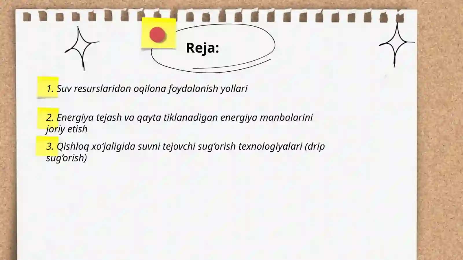 Tabiiy resurslardan oqilona foydalanish yollari 2