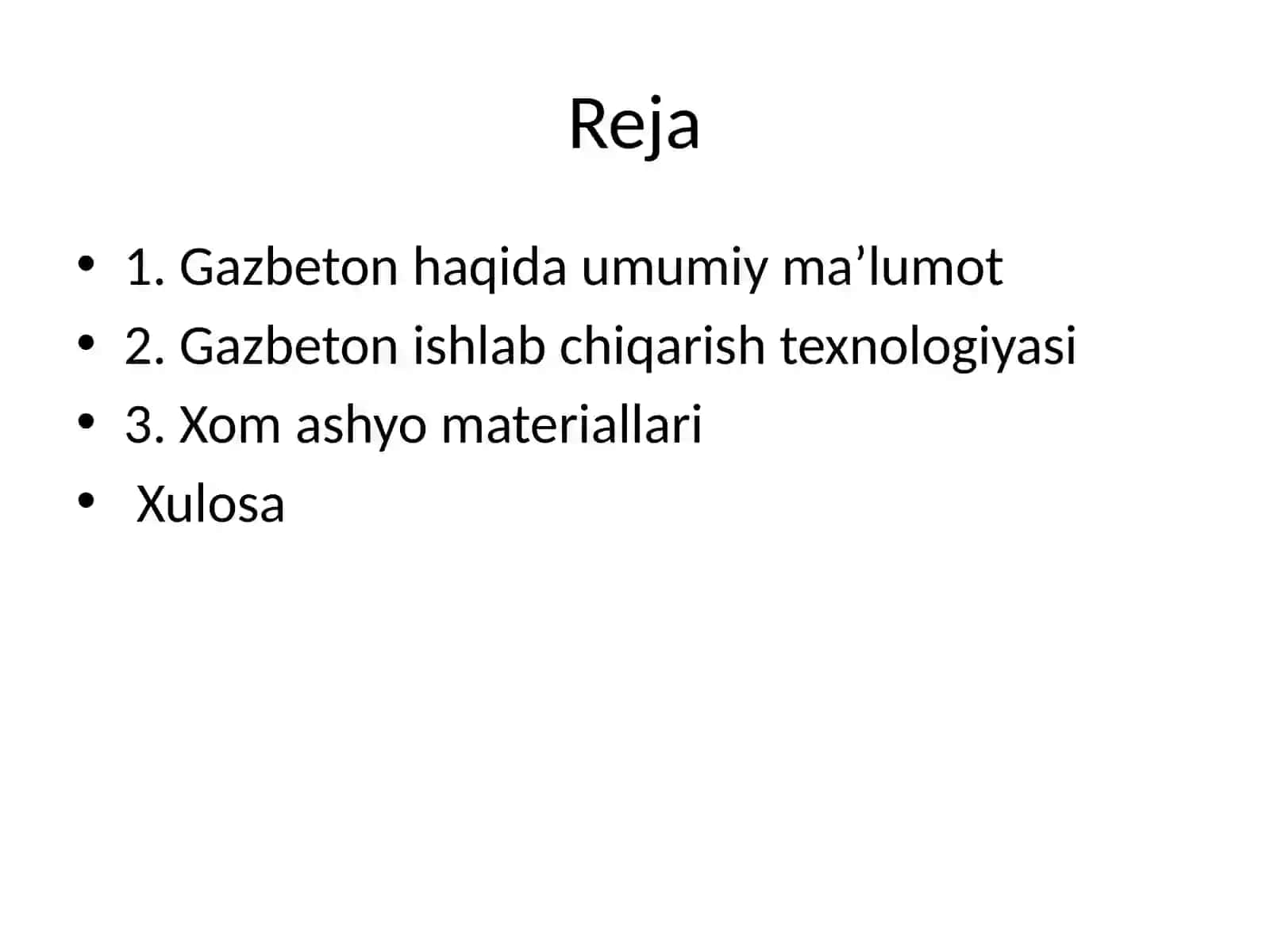 Gazbeton ishlab chiqarish va qo’llash 2