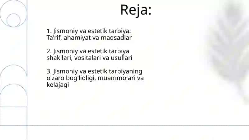 Jismoniy va estetik tarbiya 2
