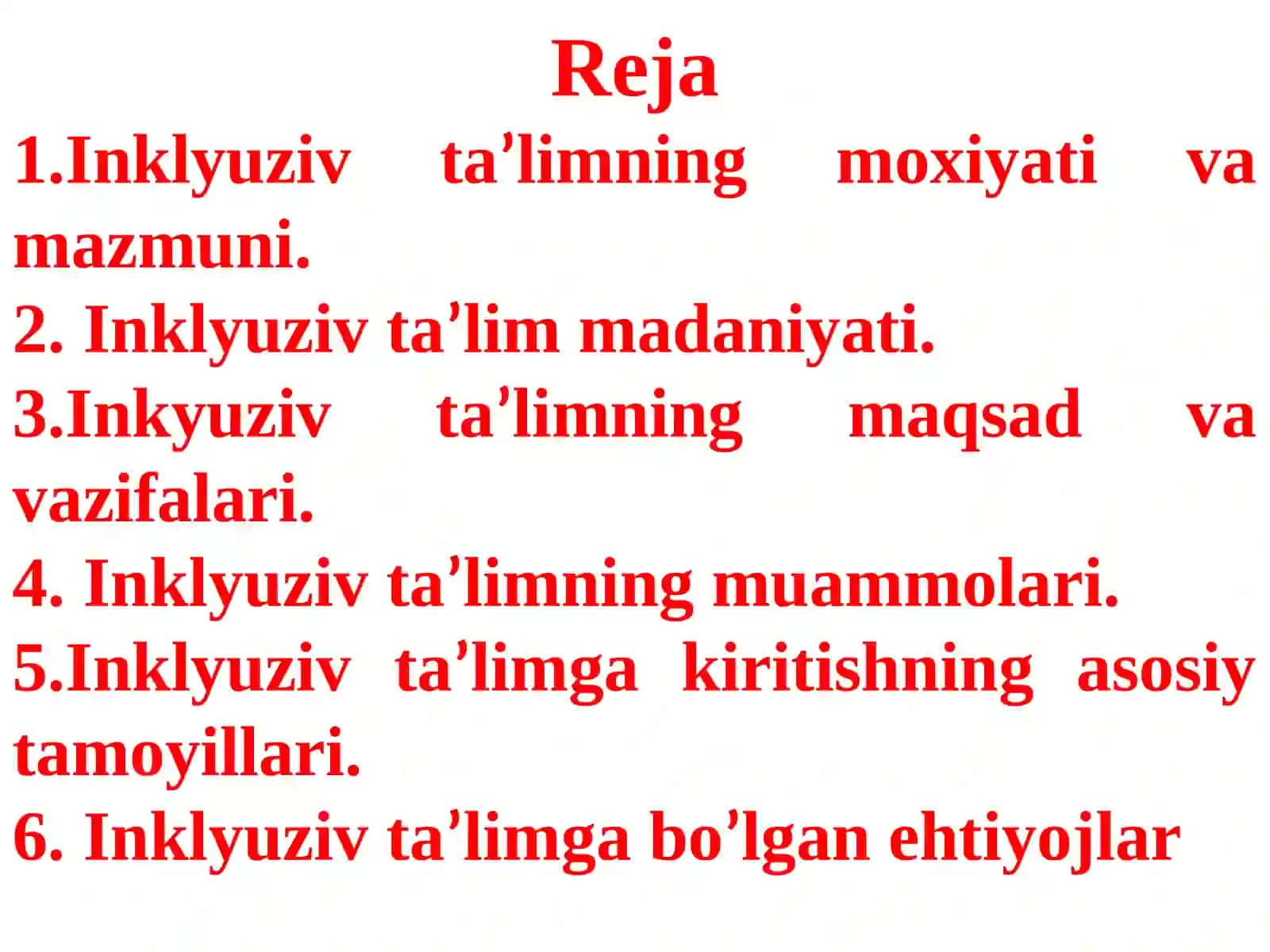 Inklyuziv ta’lim nazariyasi fanining vujudga kelishi va rivojlanishi 2