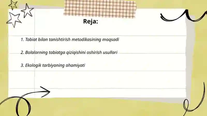 Tabiat bilan tanishtirish metodikasi 2