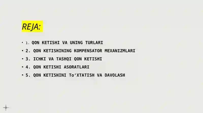 Qon ketishining kompensator mexanizmi 2