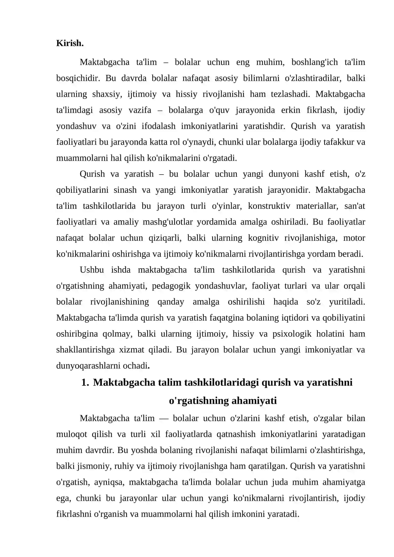 Maktabgacha talim tashkilotlaridagi qurish va yasash 2