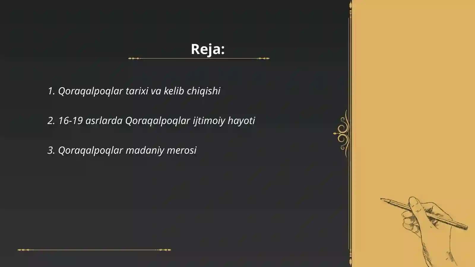 Qoraqalpoqlar tarixi va kelib chiqishi 2