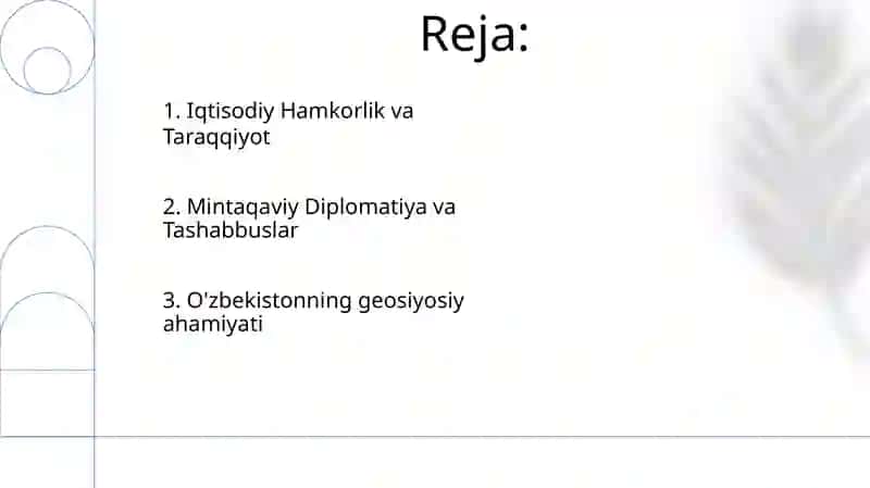 O'zbekistonning Markaziy Osiyoda tinchlik va barqarorlikni ta’minlashdagi o‘rni 2