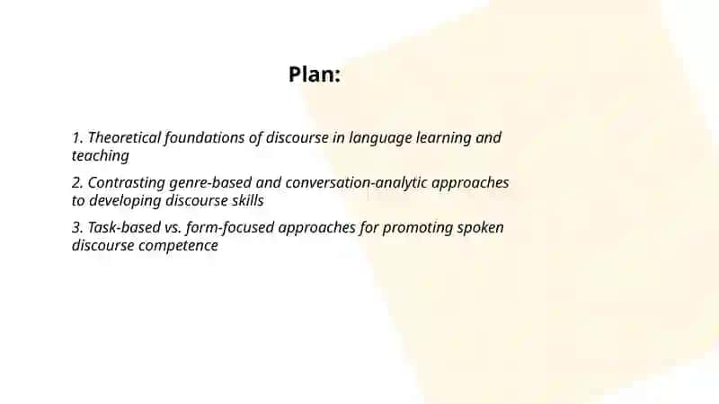 Discourse in language learning and teaching 2