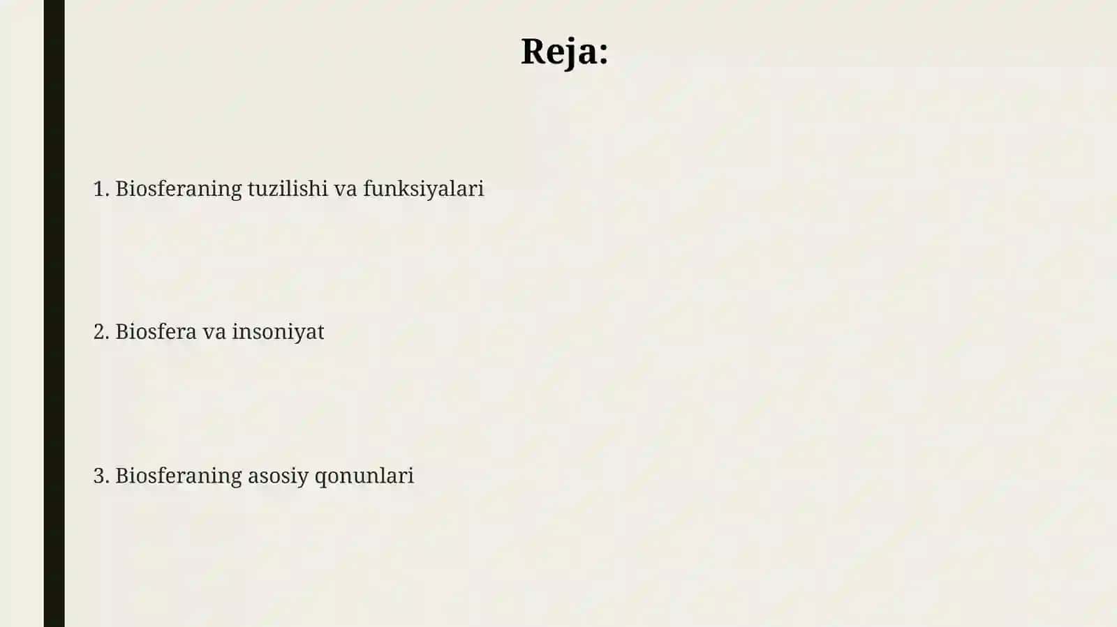 Biosfera va uning qonunlari 2