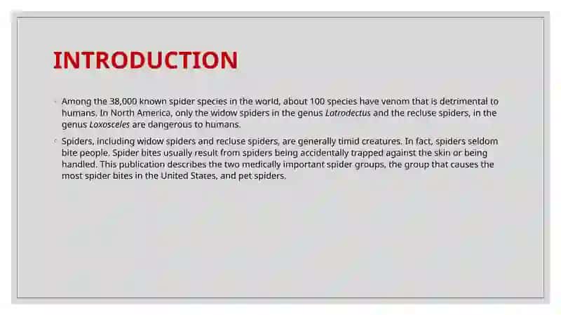 Spiders that are important in medicine 2