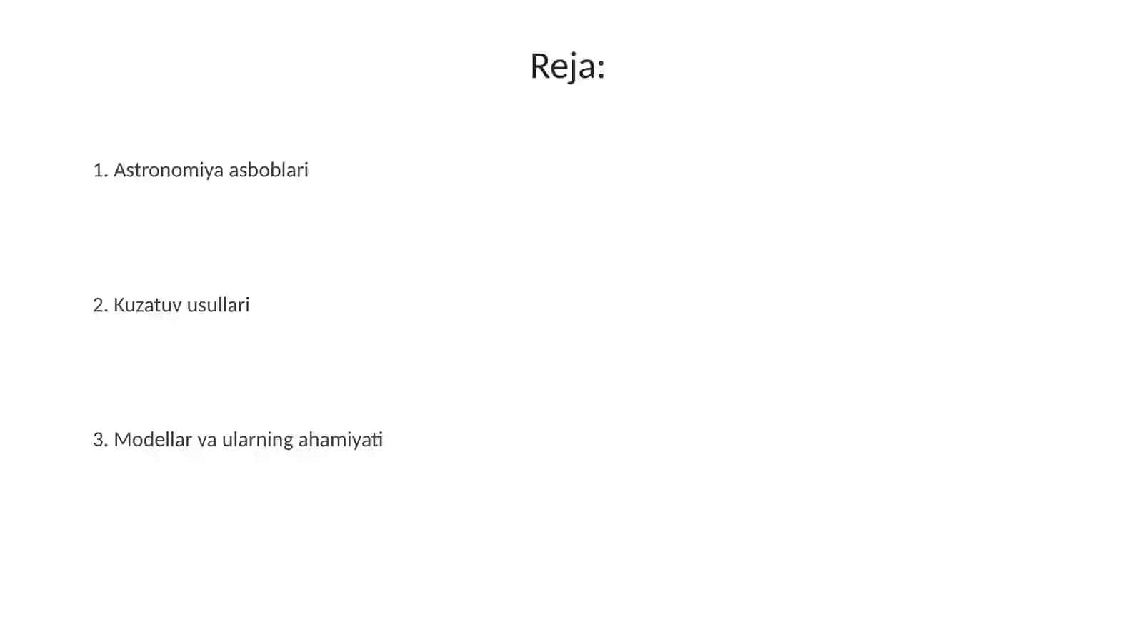 Astronomiya asboblari va modellar 2