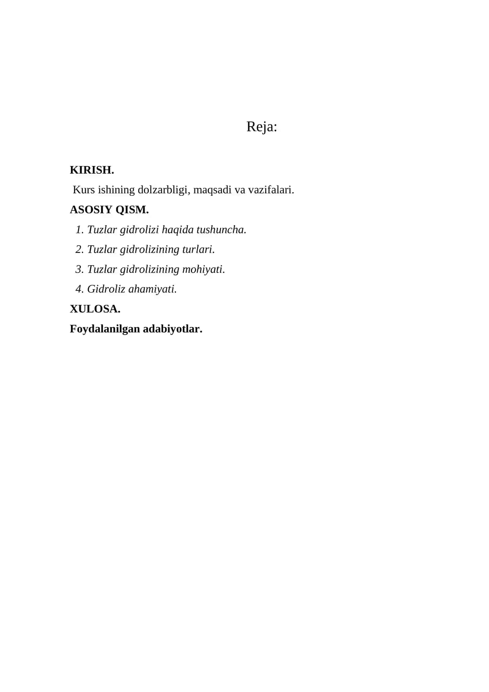 Tuzlarning gidrolizi 2