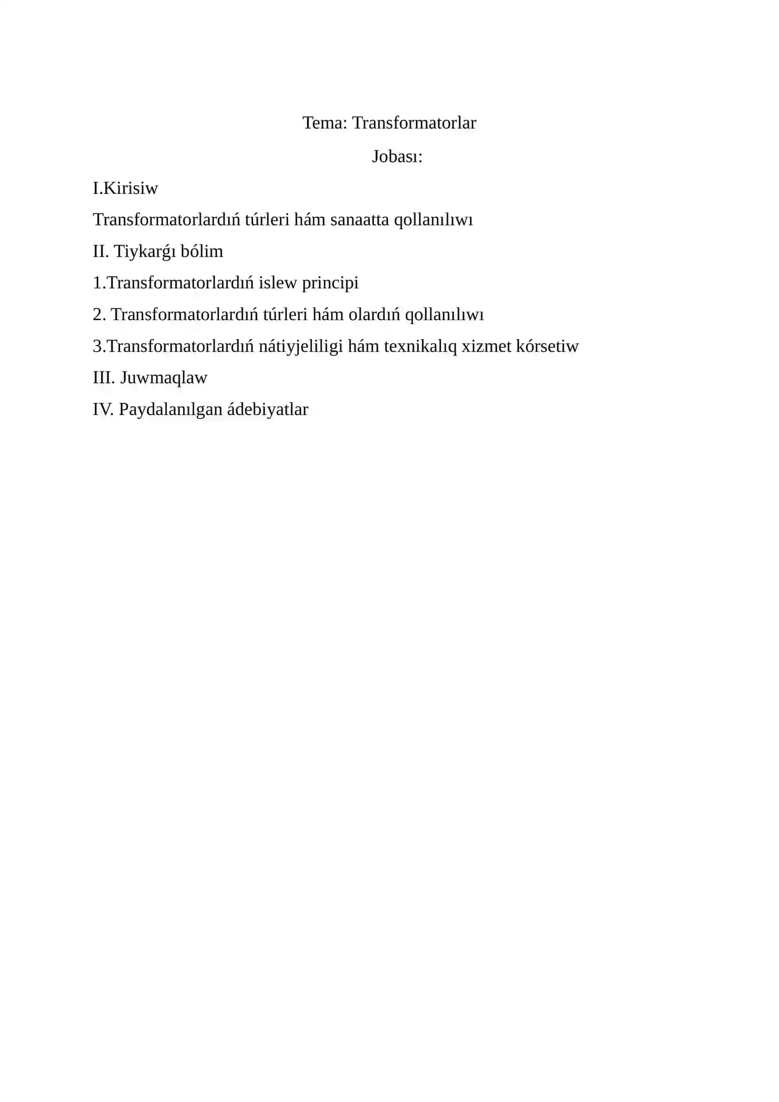 Transformatorlar 2