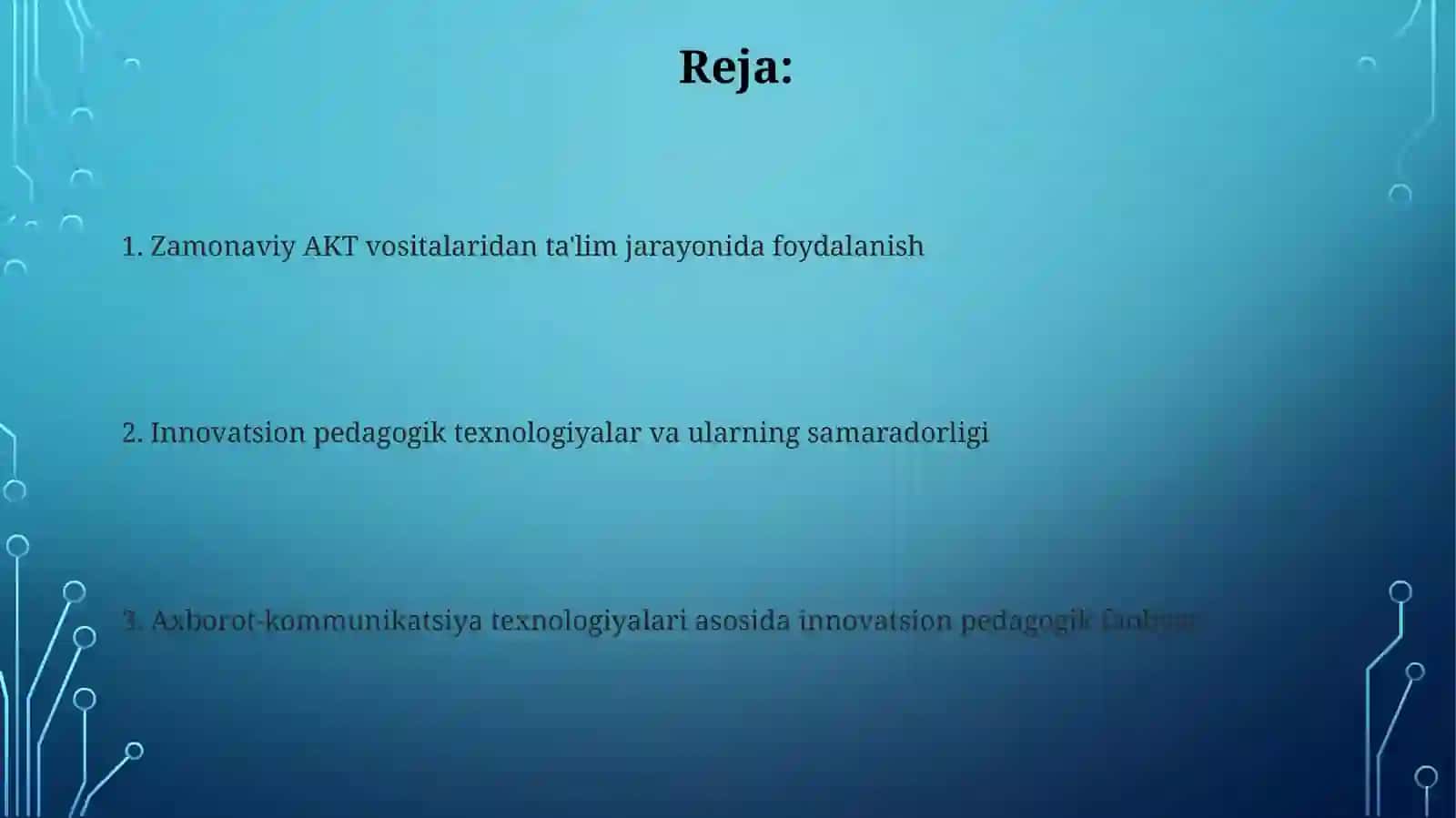 Axborot-kommunikatsiya texnologiyalari asosida innovatsion pedagogik faoliyat 2