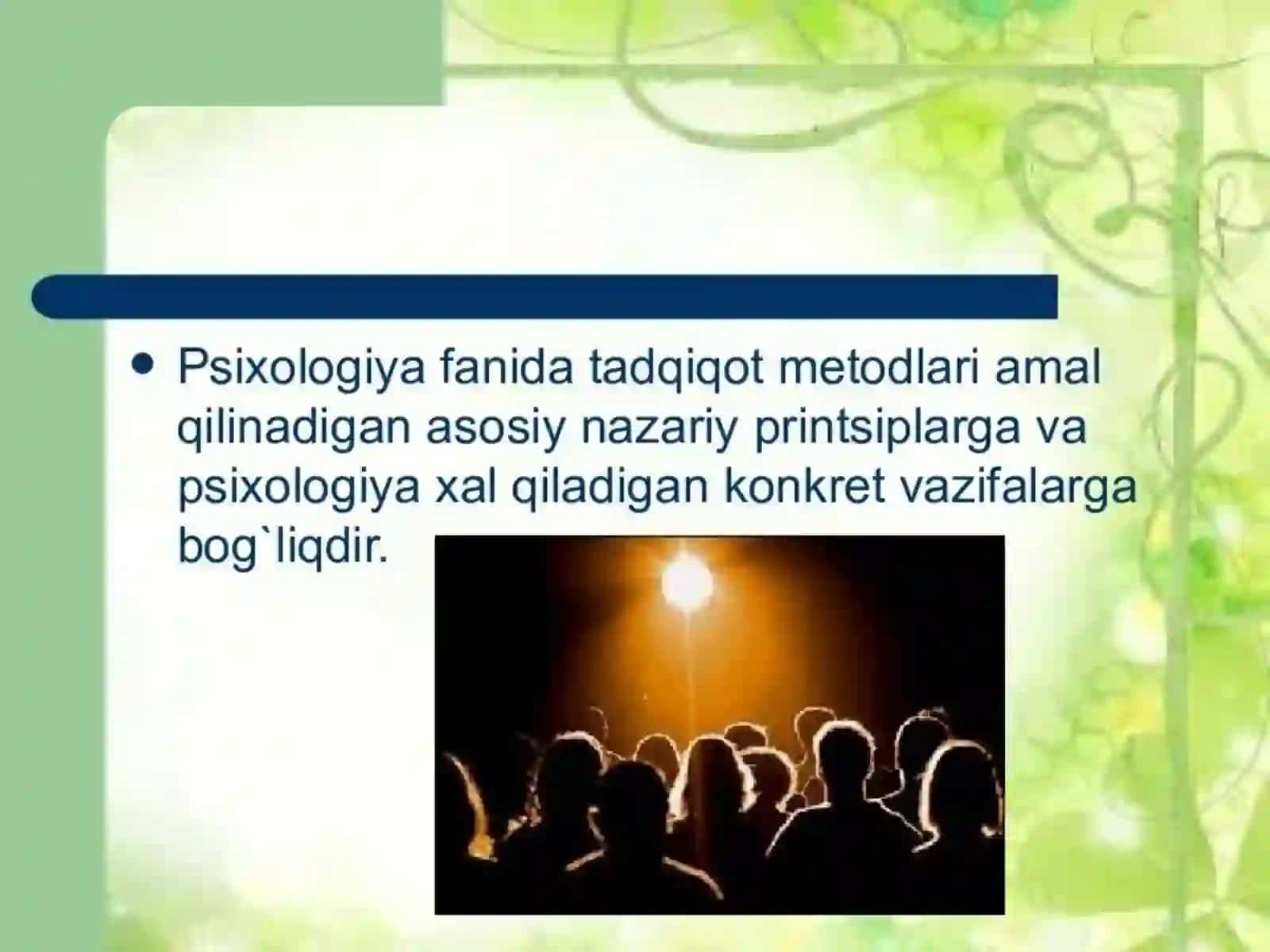 Hozirgi zamon psixologiyasi tadqiqot metodlari 2