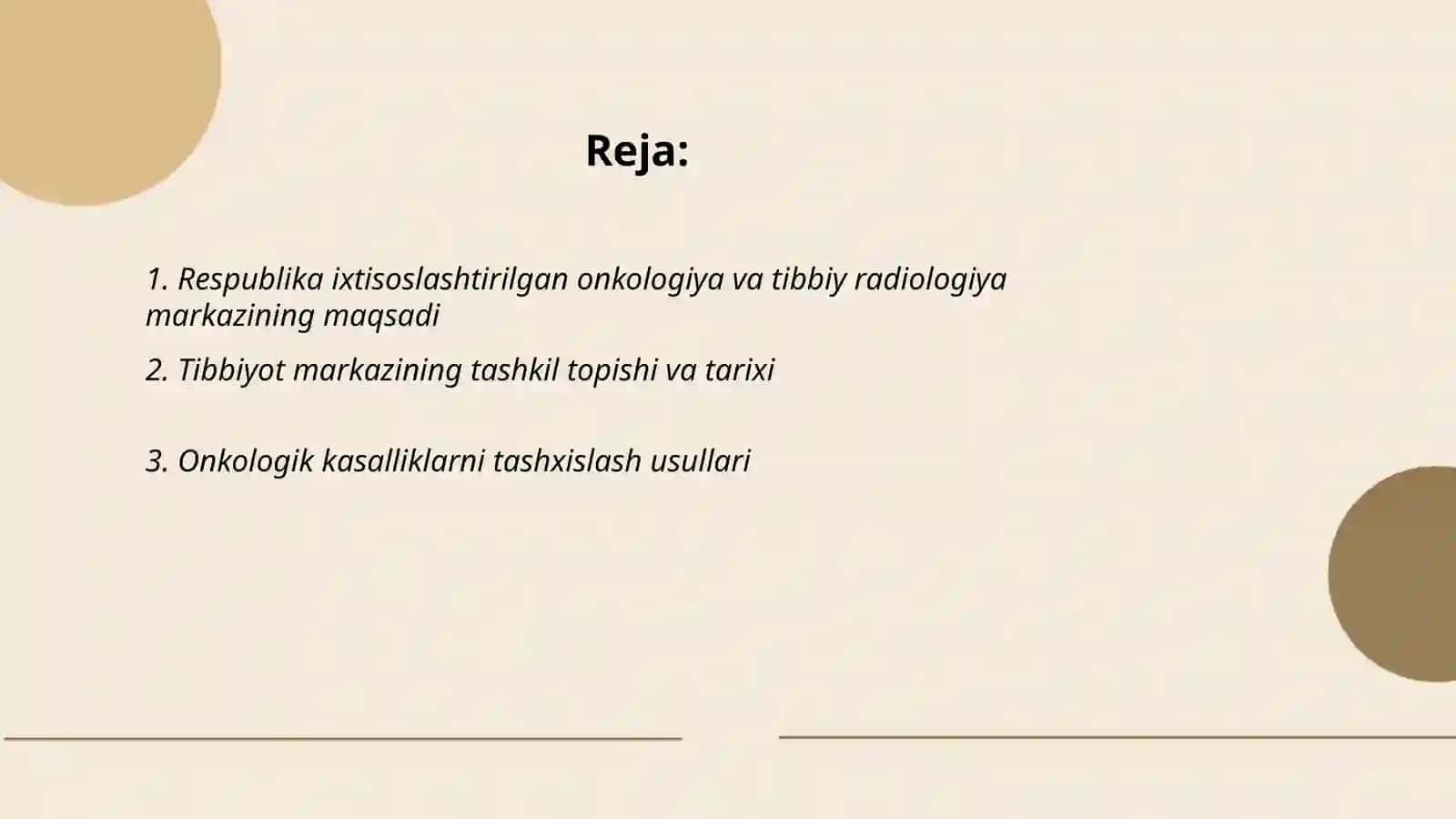 Respublika ixtisoslashtirilgan onkologiya va tibbiy radiologiya ilmiy amaliy tibbiyot markazi 2