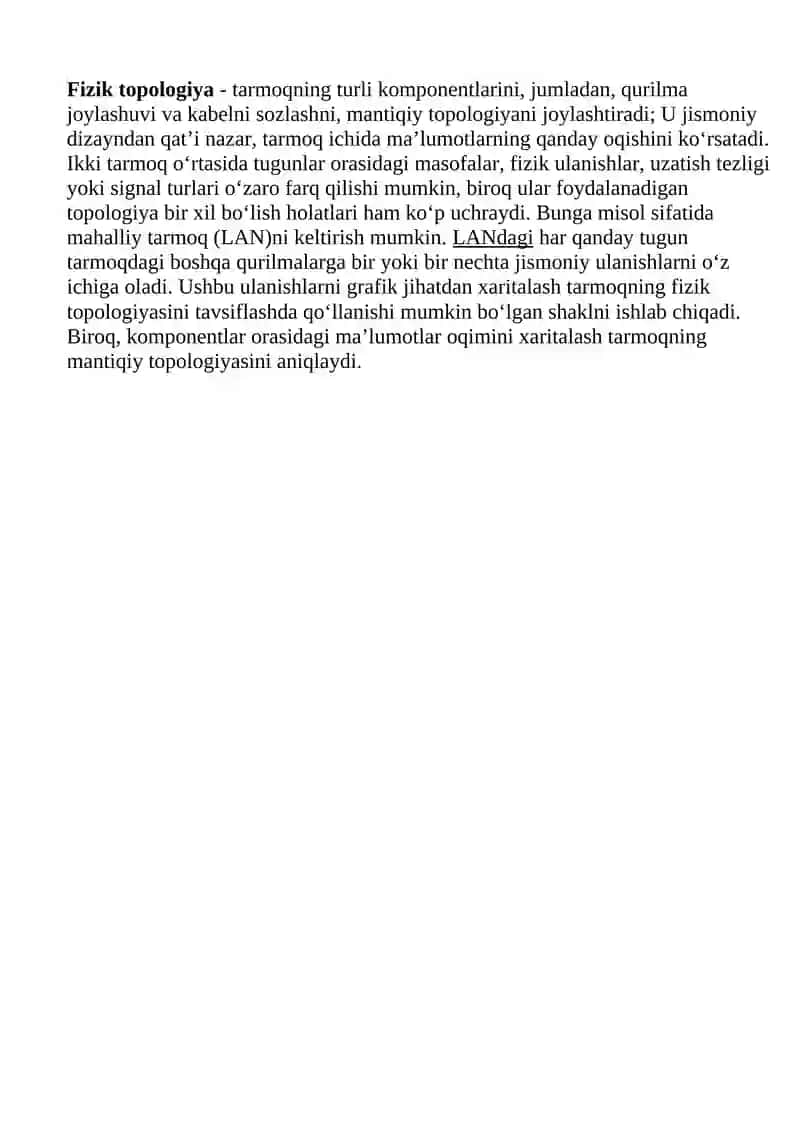 LAN dizayni va Cisco switch arxitekturasi 2