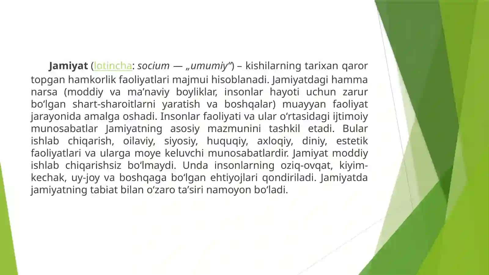 Jamiyat va ijtimoiy qatlamlar 2