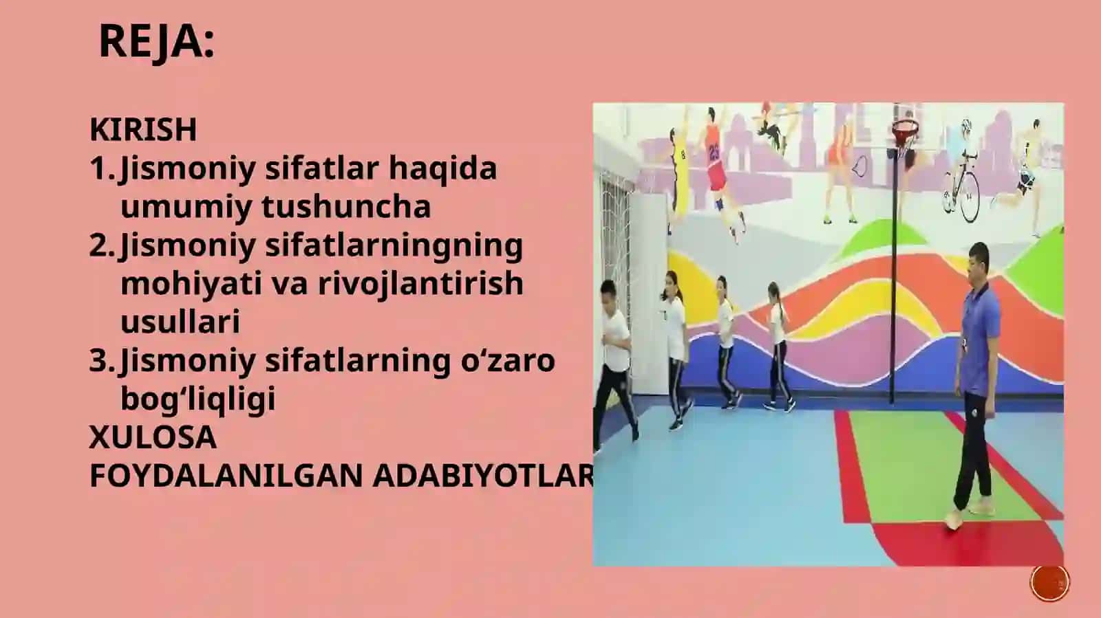 “JISMONIY TARBIYA NAZARIYASI VA METODIKASI” FANIDAN MUSTAQIL ISHI MAVZU:“Jismoniysifatlarni(kuch,tezkorlik,chaqqonlik,egiluvchanlik,chidamlilik)”tayyorlash 2