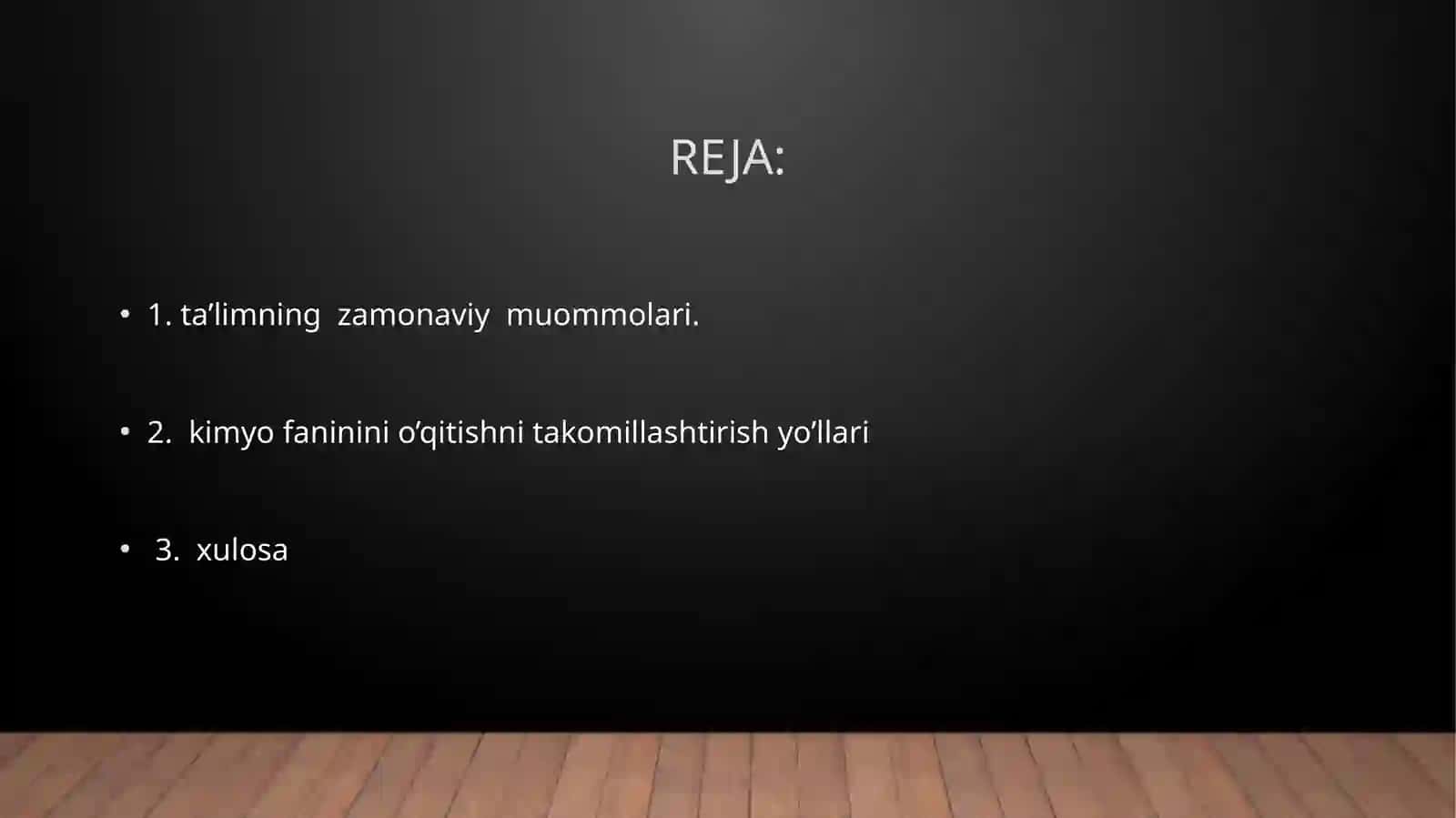 Kimyo fanini o’qitishni takomillashtirish yo’llari 2