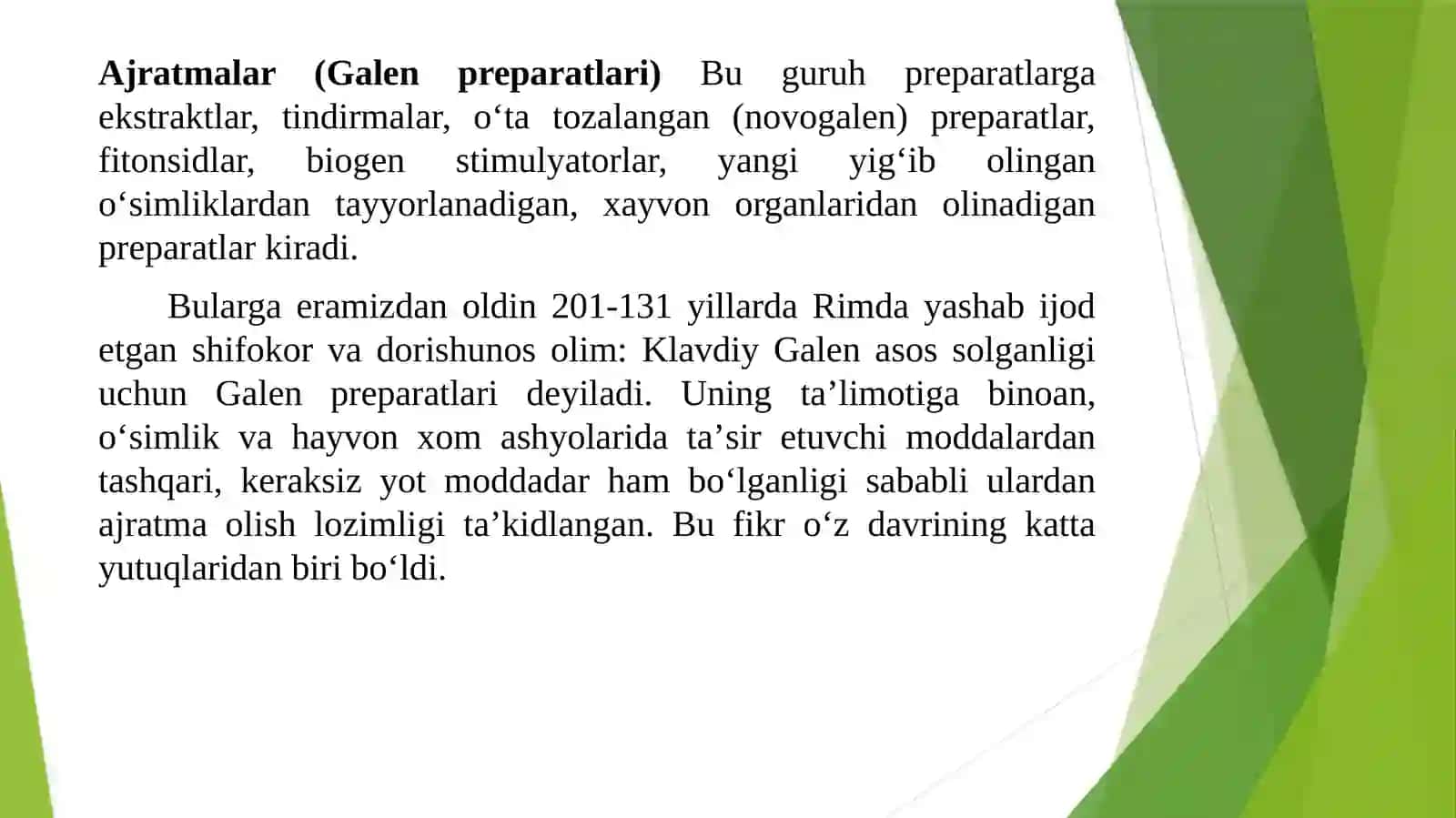 Galen preparatlari 2