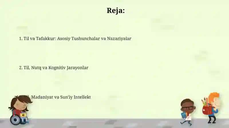 Til va Tafakkur: Asosiy Tushunchalar va Nazariyalar 2