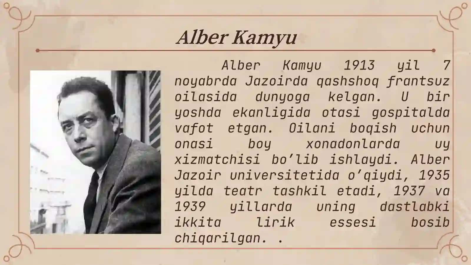 Alber Kamyu 2