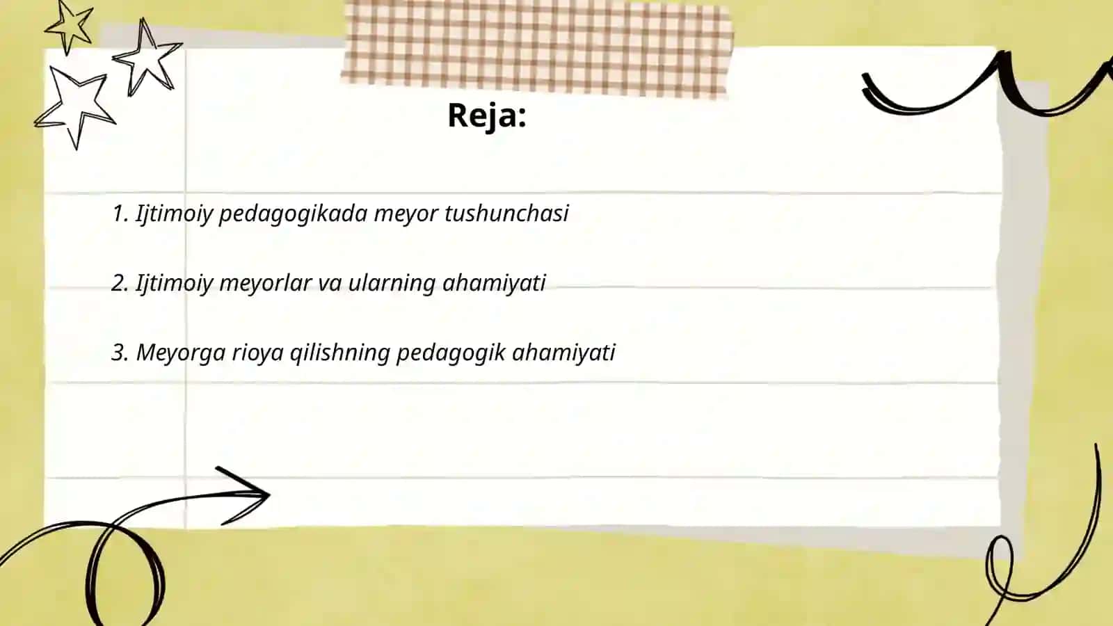 Ijtimoiy pedagogikada " meyor" va "meyordan og'ish" tushunchasi 2