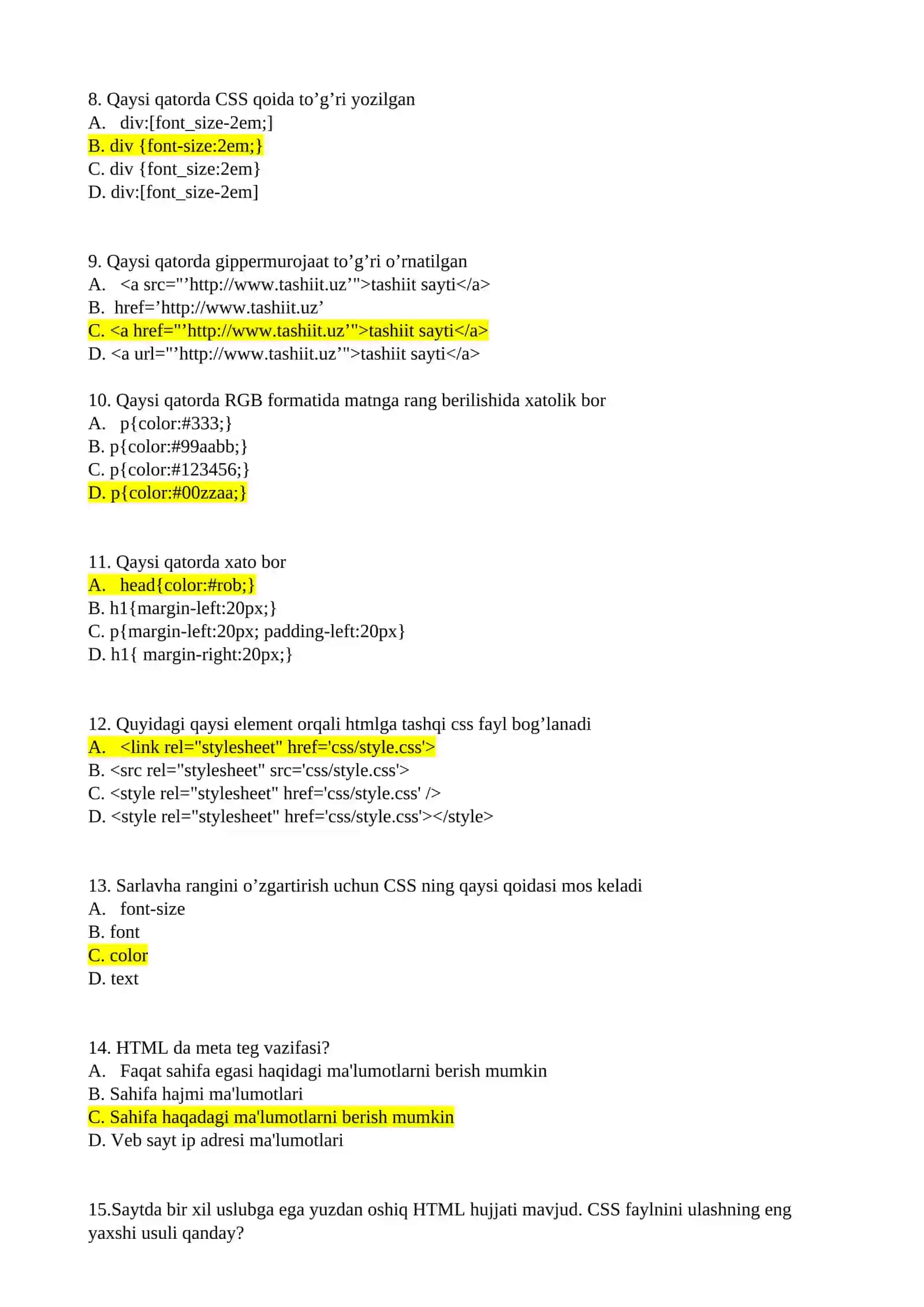 Formatlangan matn 2