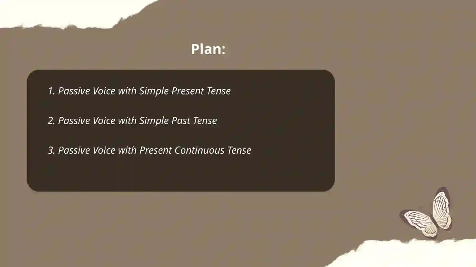 The passive voice: regular and irregular verbs 2