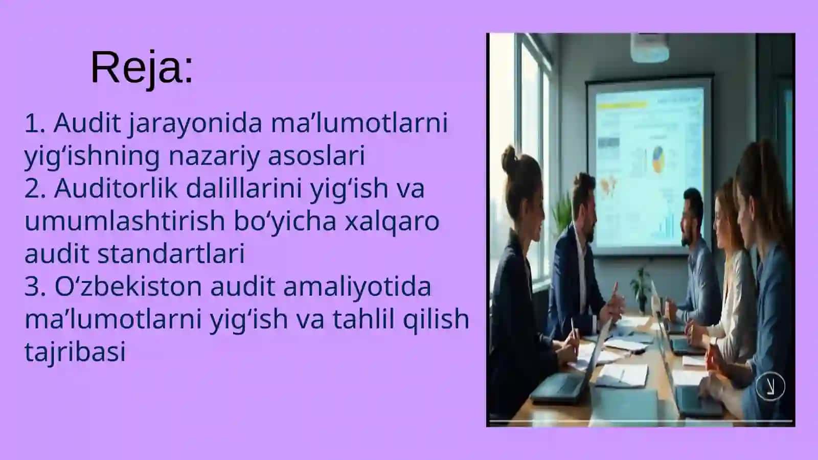 Audit o‘tkazish jarayonida ma’lumotlarni yig‘ish va umumlashtirish bo‘yicha auditning xalqaro standartlari 2