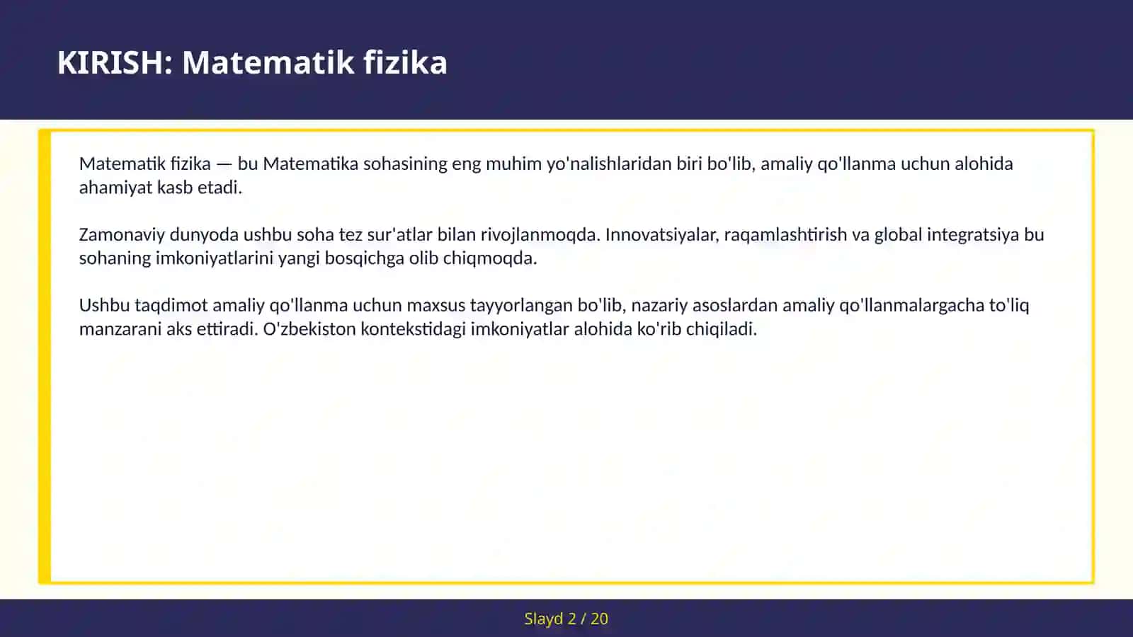 Matematik fizika, Issiqlik, to'lqin va Laplace tenglamalari — amaliy qo'llanma 2