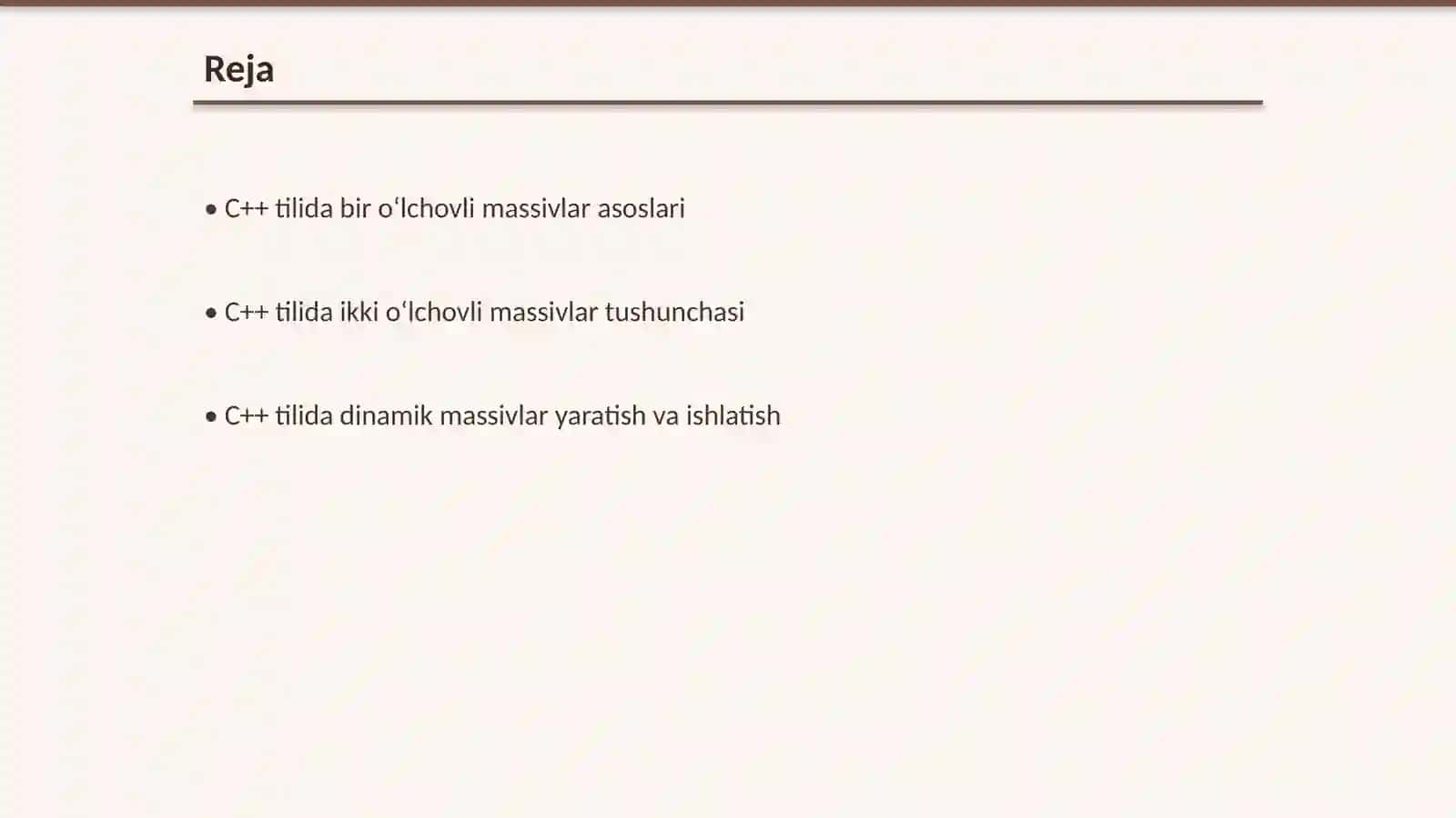 Algoritmik tillar va dasturlash 2