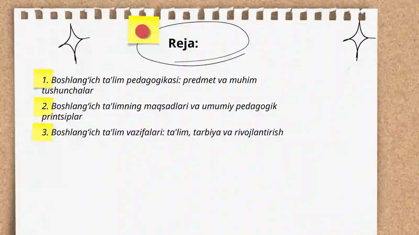 Pedagogika fanining predmeti, maqsadi, vazifasi 2